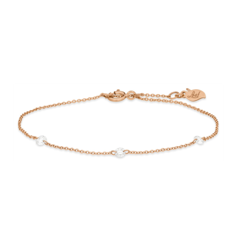 Armkette Pure Triple Diamant, 18 K Rosegold Bild 3