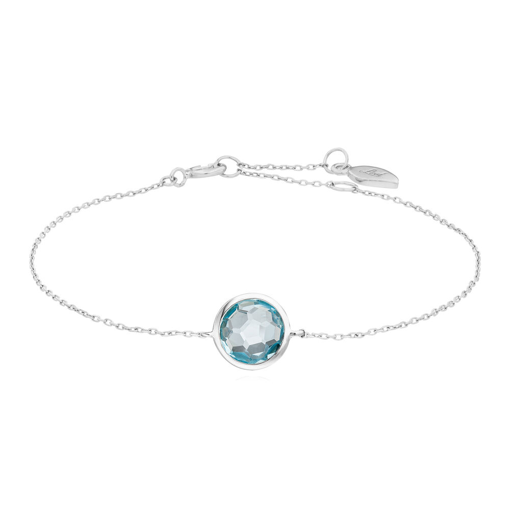 Armkette Blue Topaz, 14 Karat Weigold Bild 2