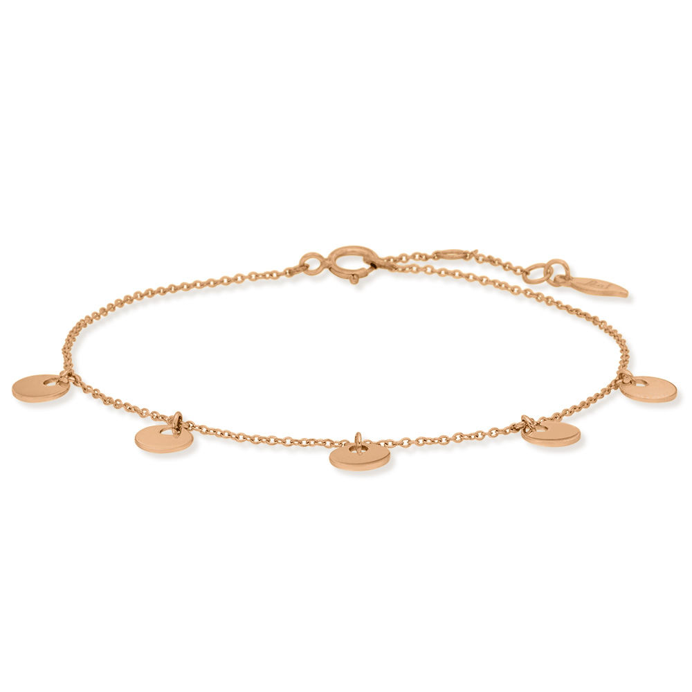 Armkette Platelet, 14 K Rosegold Bild 3