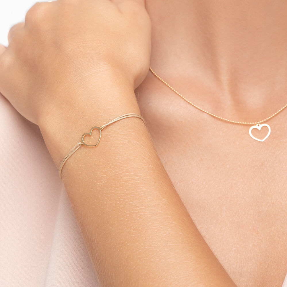Freundschaftsarmband GENTLE HEART, 14 Karat Gelbgold Bild 3