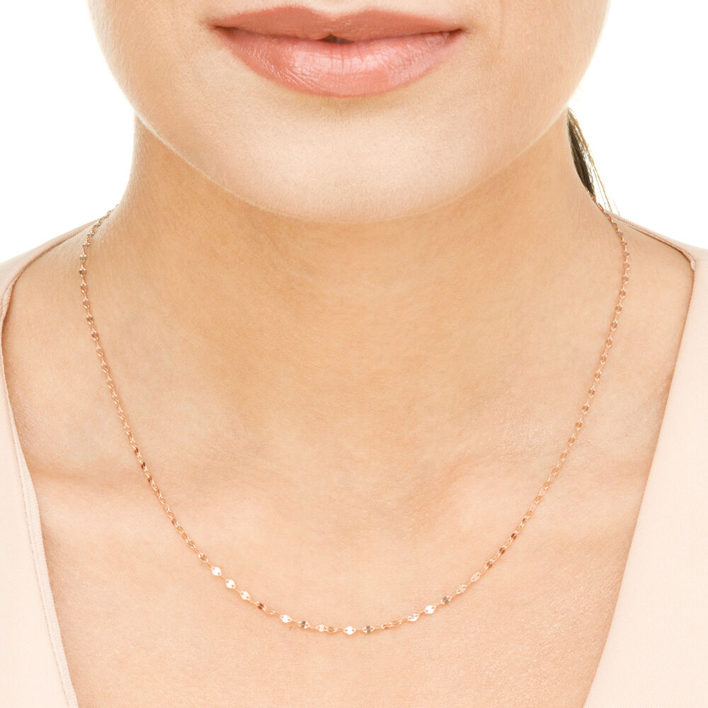 Halskette Shiny Twist, 14K Rosegold Bild 2