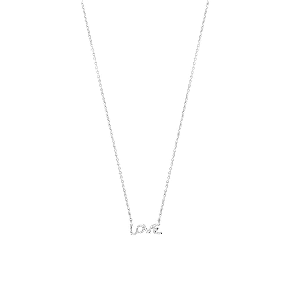 Halskette TINY LOVE mit Diamanten, 14 Karat Weigold Bild 3