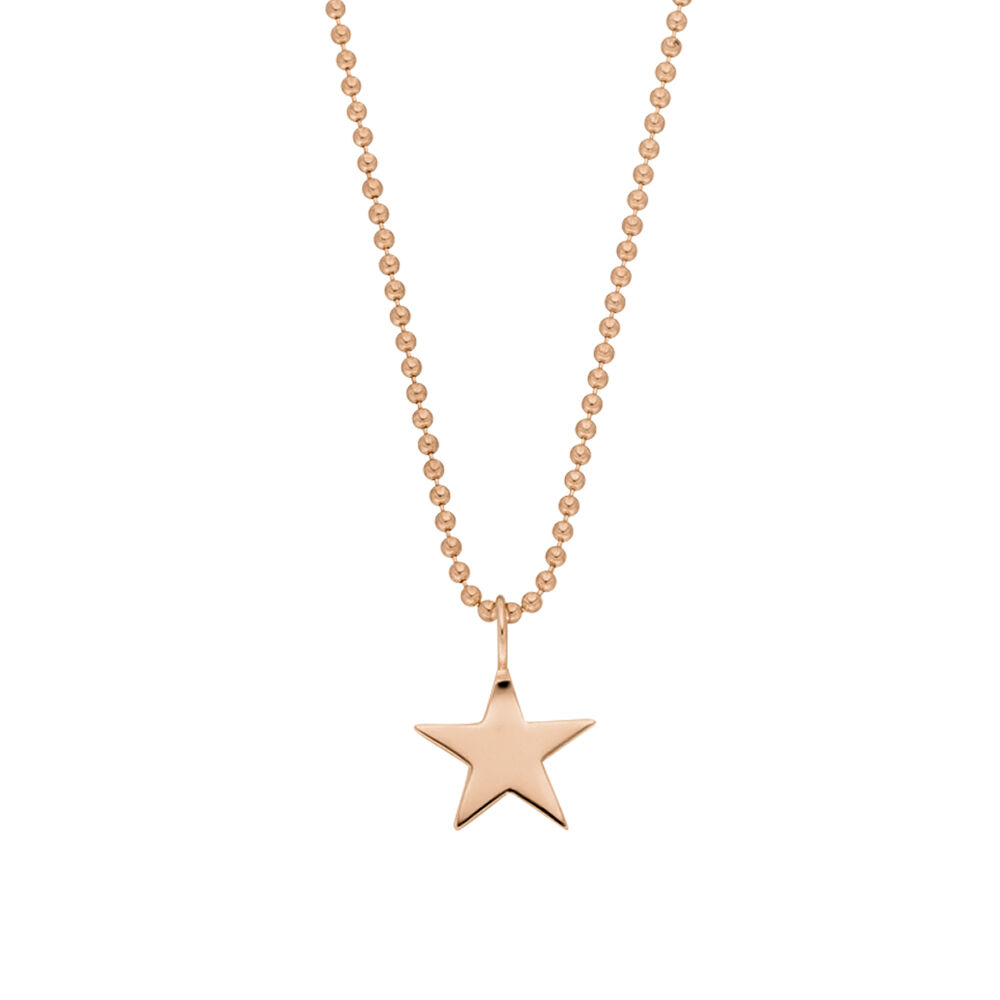 Halskette STAR, 14 Karat Rosegold Bild 3
