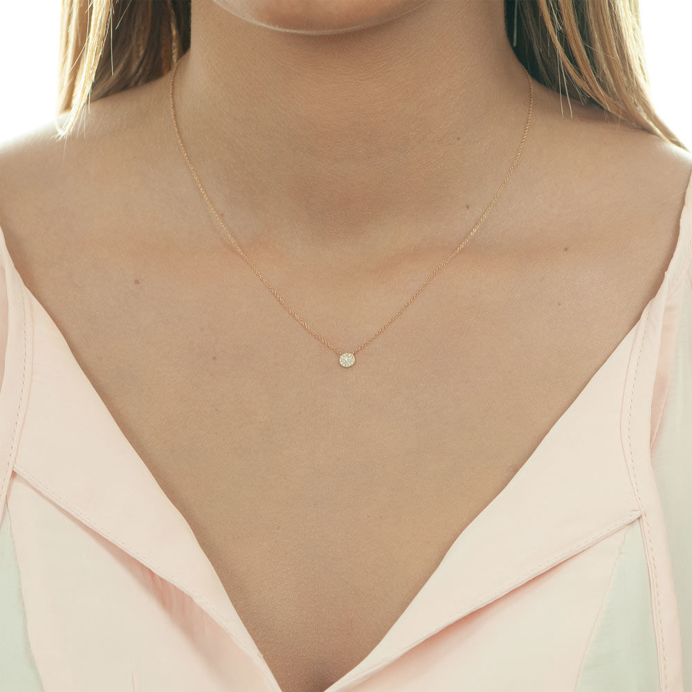 Halskette Pav mit Diamanten, 18 Karat Rosegold Bild 2