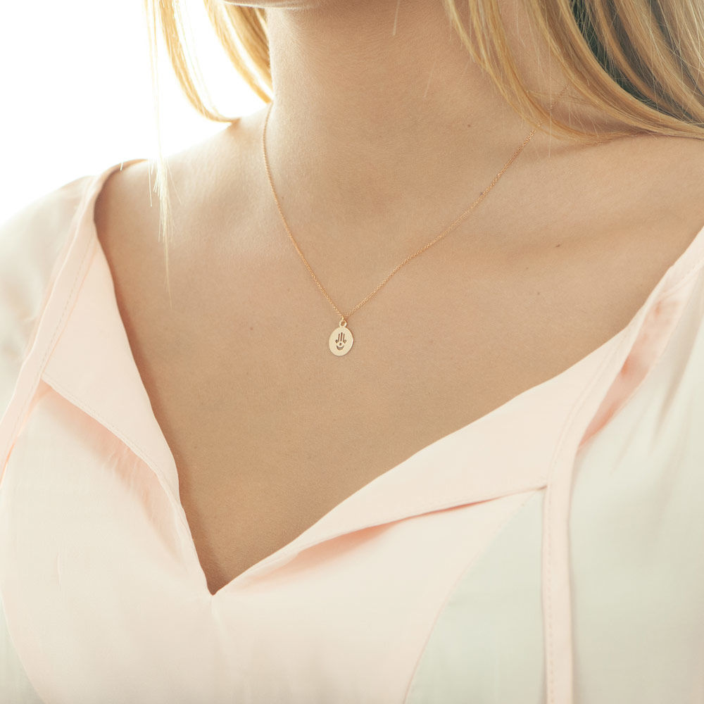 Halskette Fatima, 14 K Rosegold Bild 3