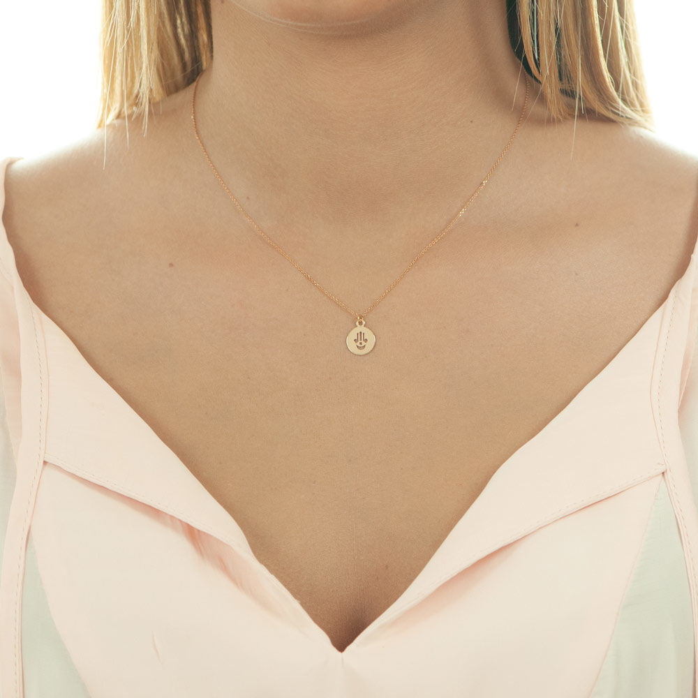 Halskette Fatima, 14 K Rosegold Bild 2