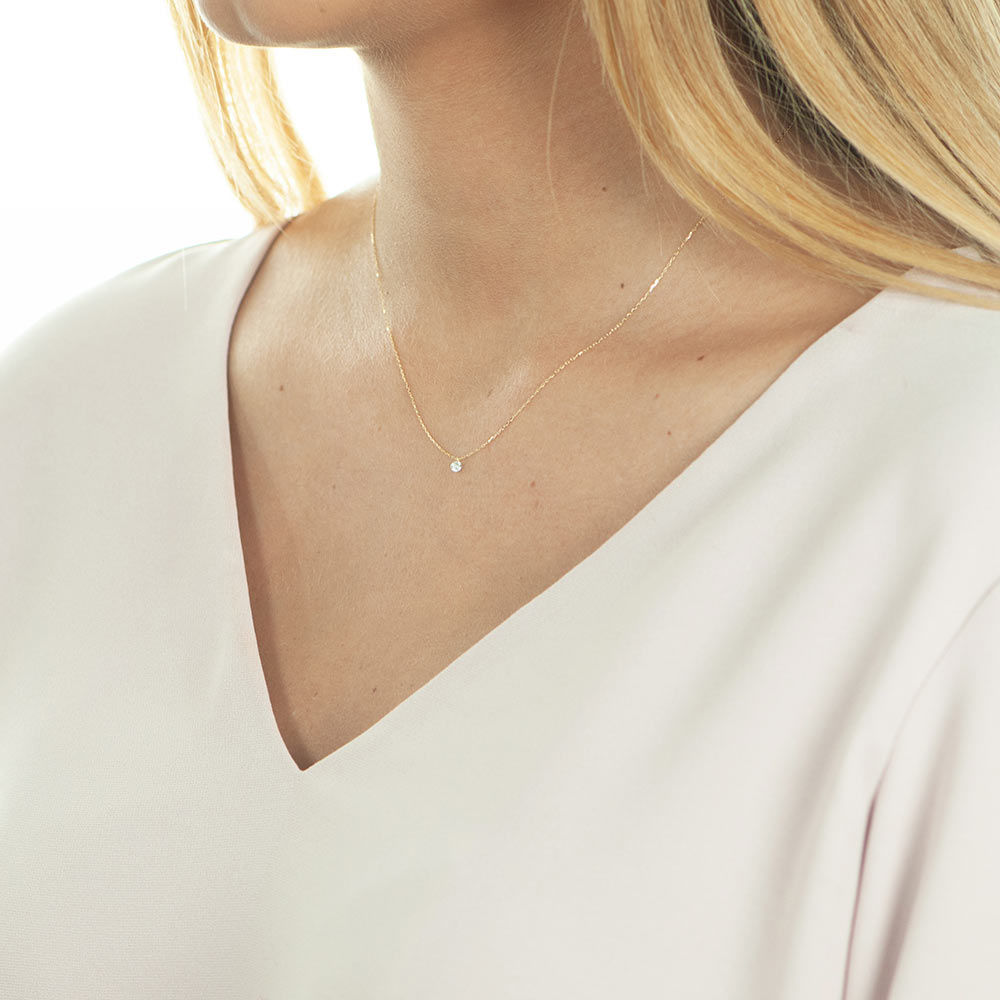 Halskette PURE Diamant, 18 Karat Gelbgold Bild 4