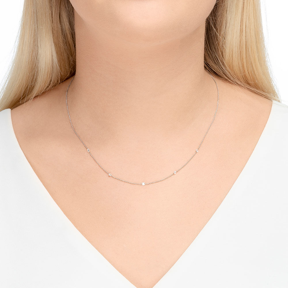 Halskette Pure Quintruple Diamant, 18K Weißgold Bild 2