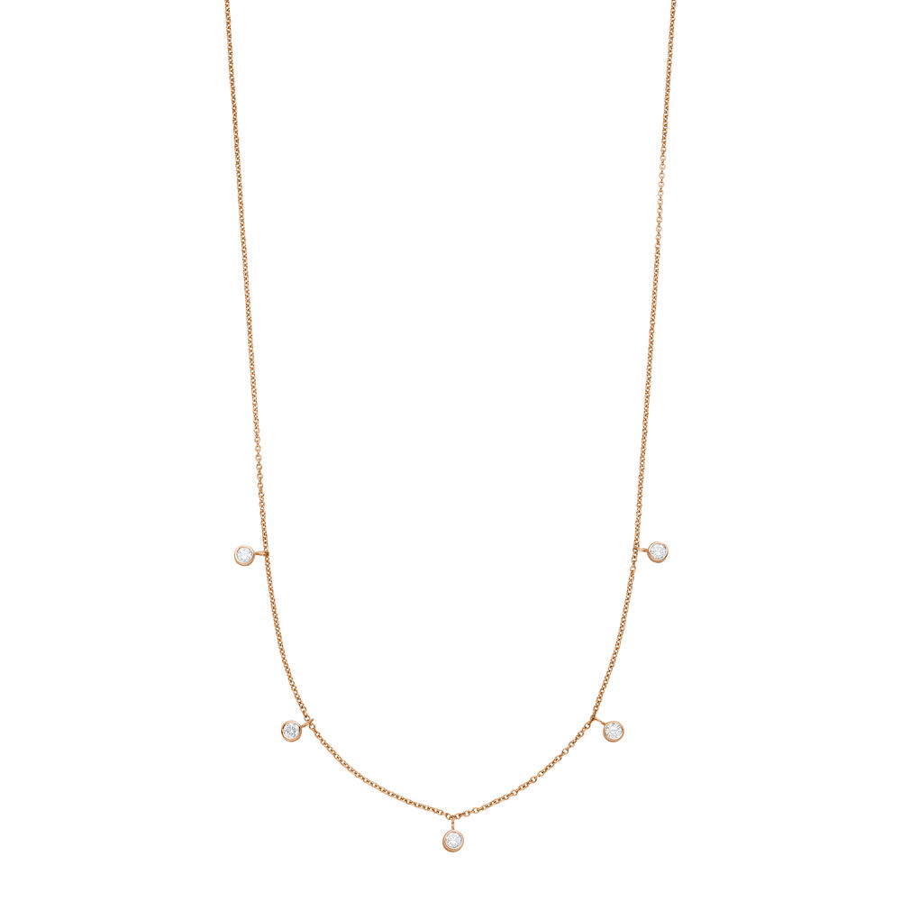 Halskette MY FIRST DIAMOND Charms, 14 Karat Rosegold Bild 2