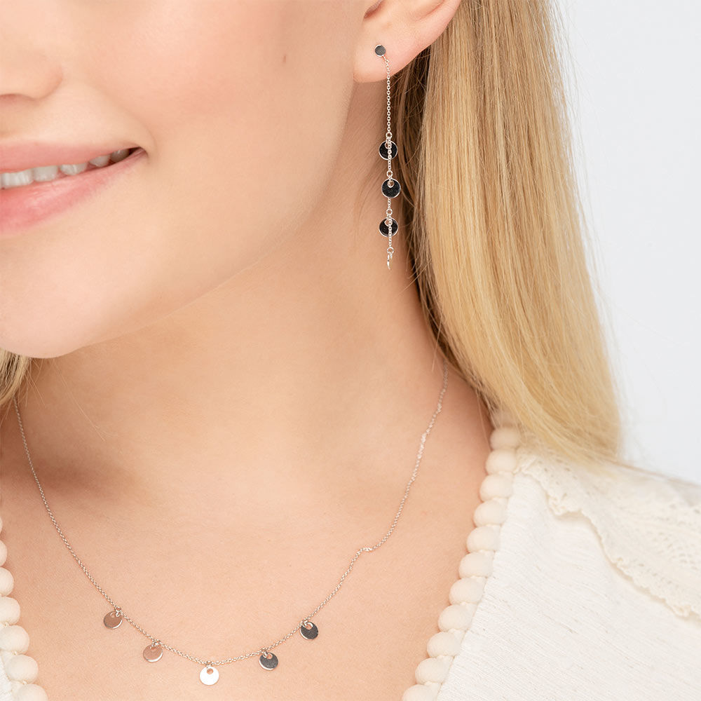 Ohrringe Platelet Kette, 14 Karat Weigold Bild 2