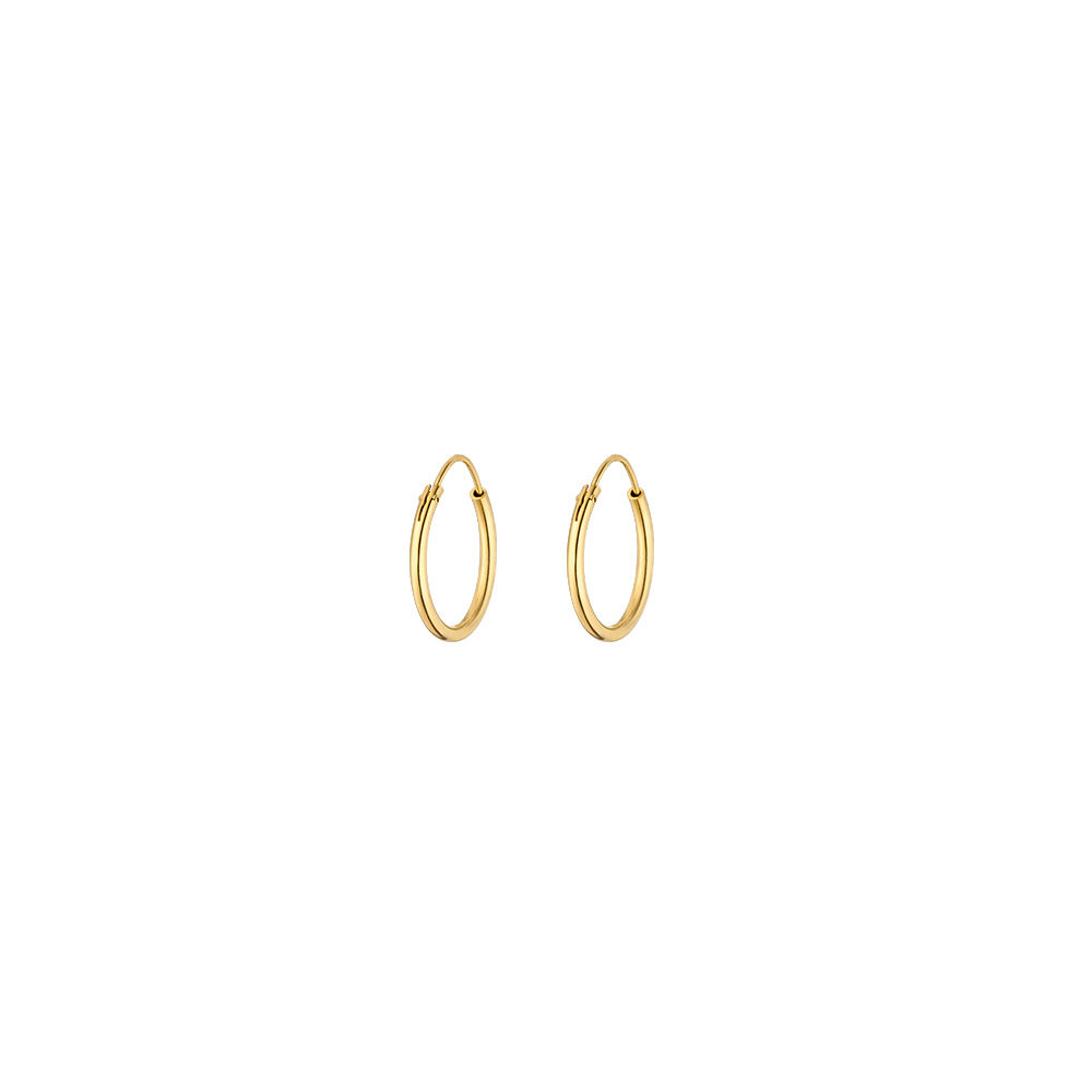 Creole Rund S, 15mm, 14 K Gelbgold Bild 4