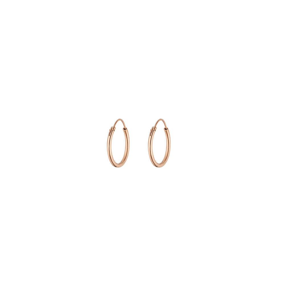 Creole Rund S, 15mm, 14 K Rosegold Bild 3