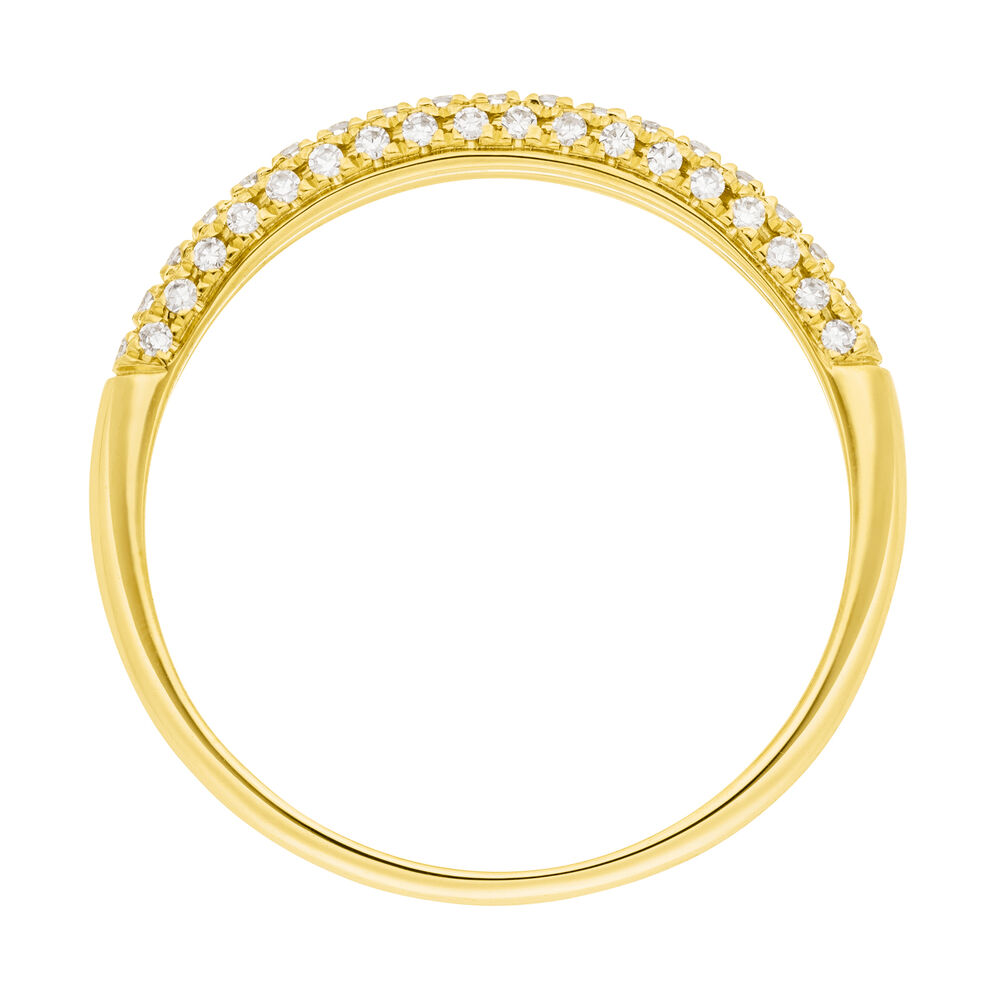 Verlobungsring DAZZLE mit Diamanten, 14K Gelbgold, Gr.52 