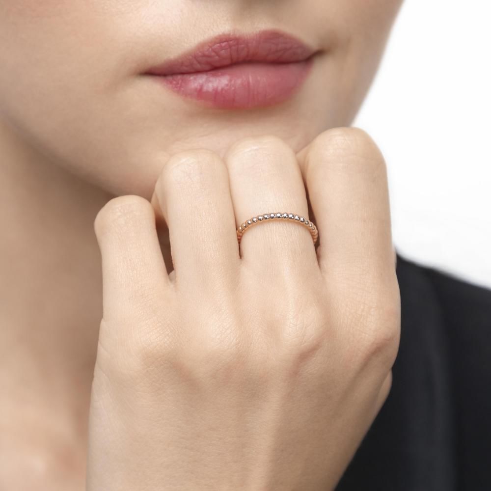 Ring Kugel, 18 Karat Rosegold Bild 2