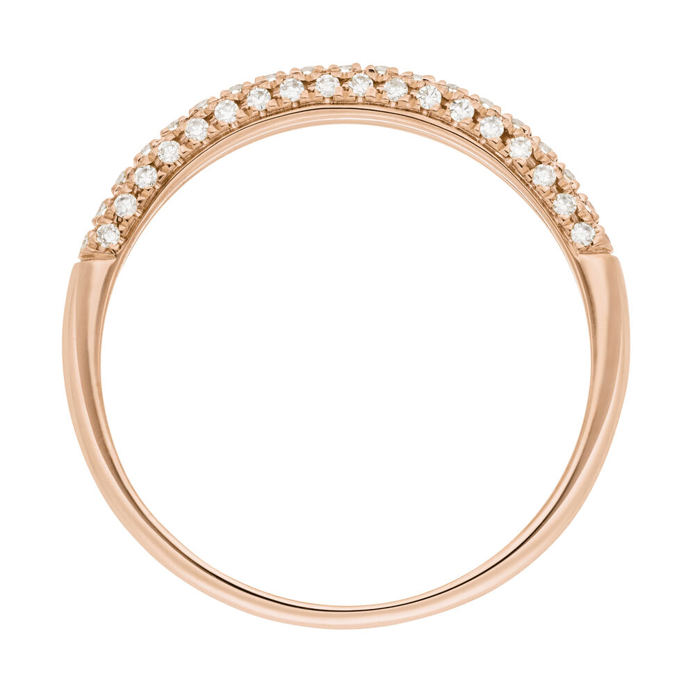 Ring DAZZLE mit Diamanten, 14 Karat Rosegold Bild 5
