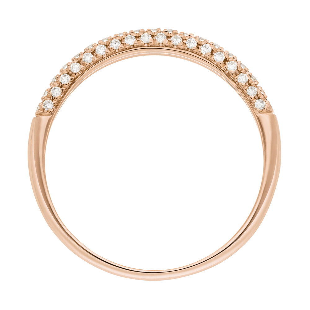 Ring DAZZLE mit Diamanten, 14K Rosegold, Gr.52 Bild 5