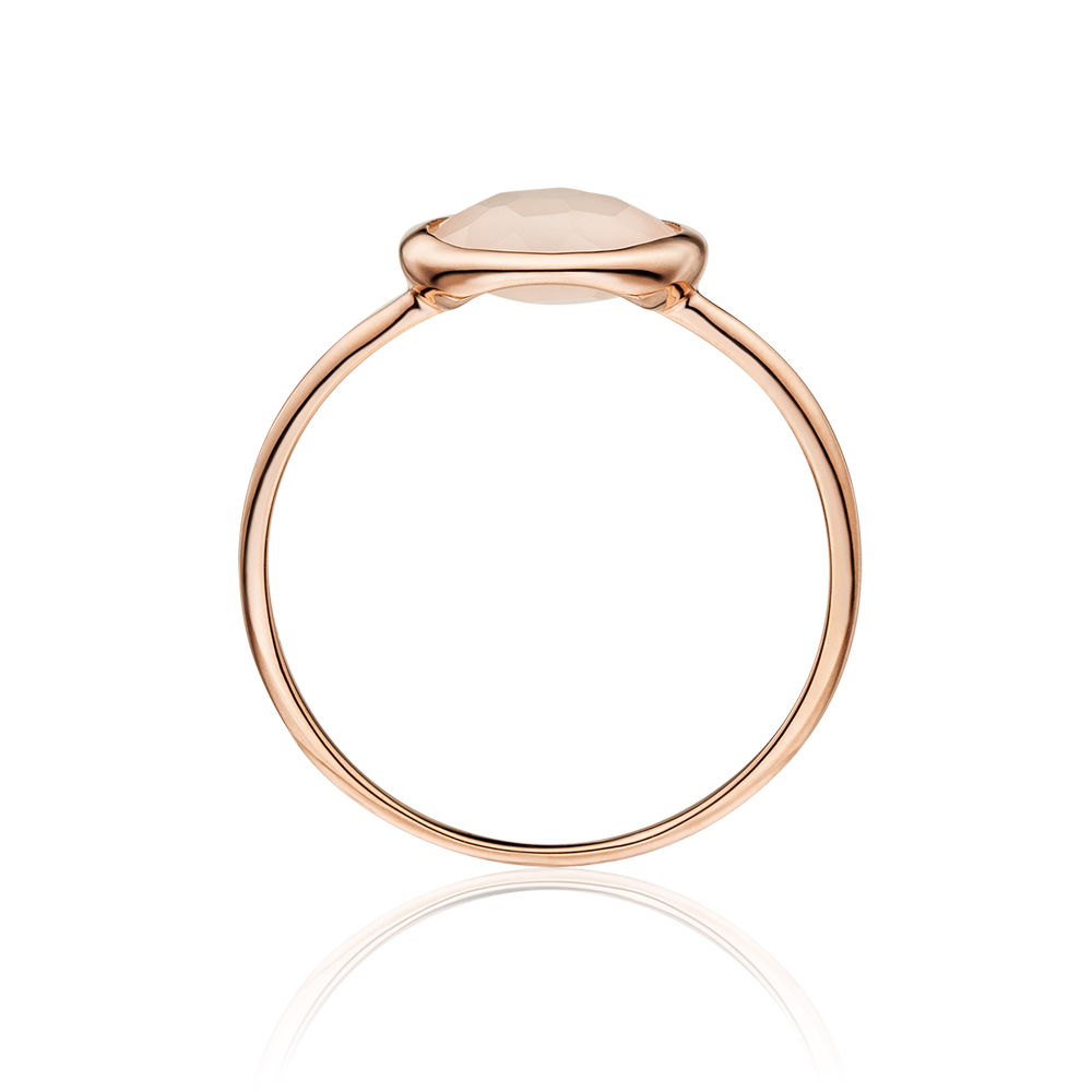 Ring Rosenquarz, 14 Karat Rosegold Bild 2