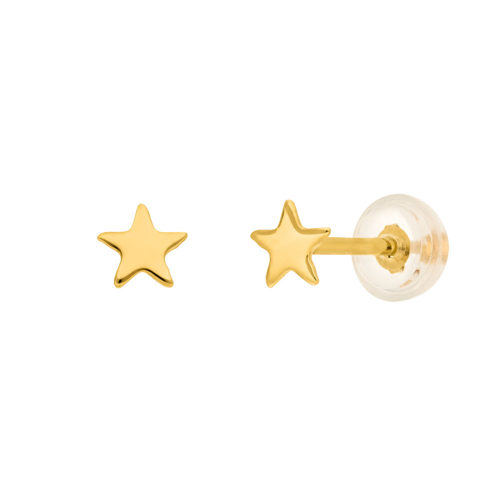 Ohrstecker MINI Stars, 14 Karat Gelbgold Bild 3