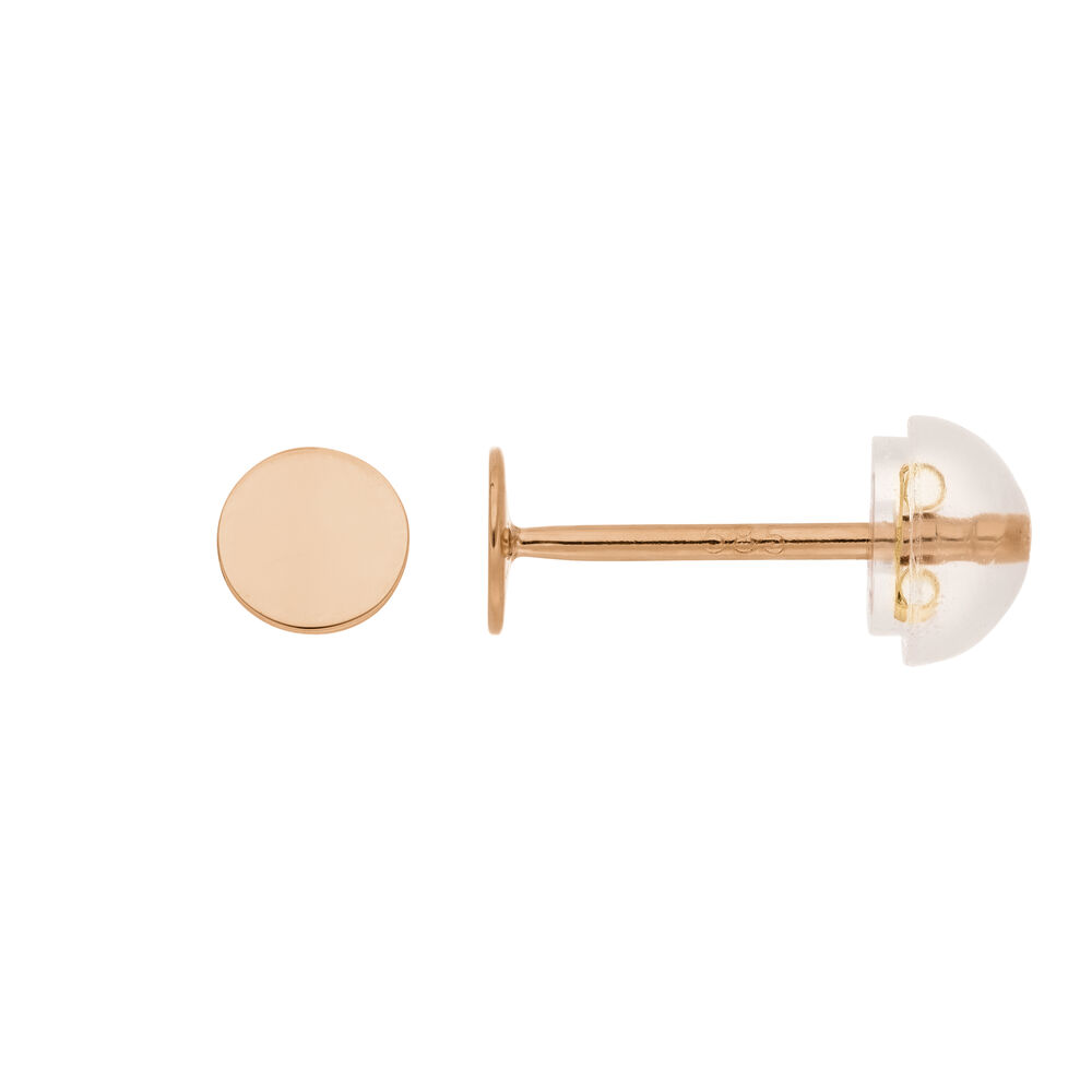 Ohrstecker MINI Plates, 14 Karat Rosegold Bild 4