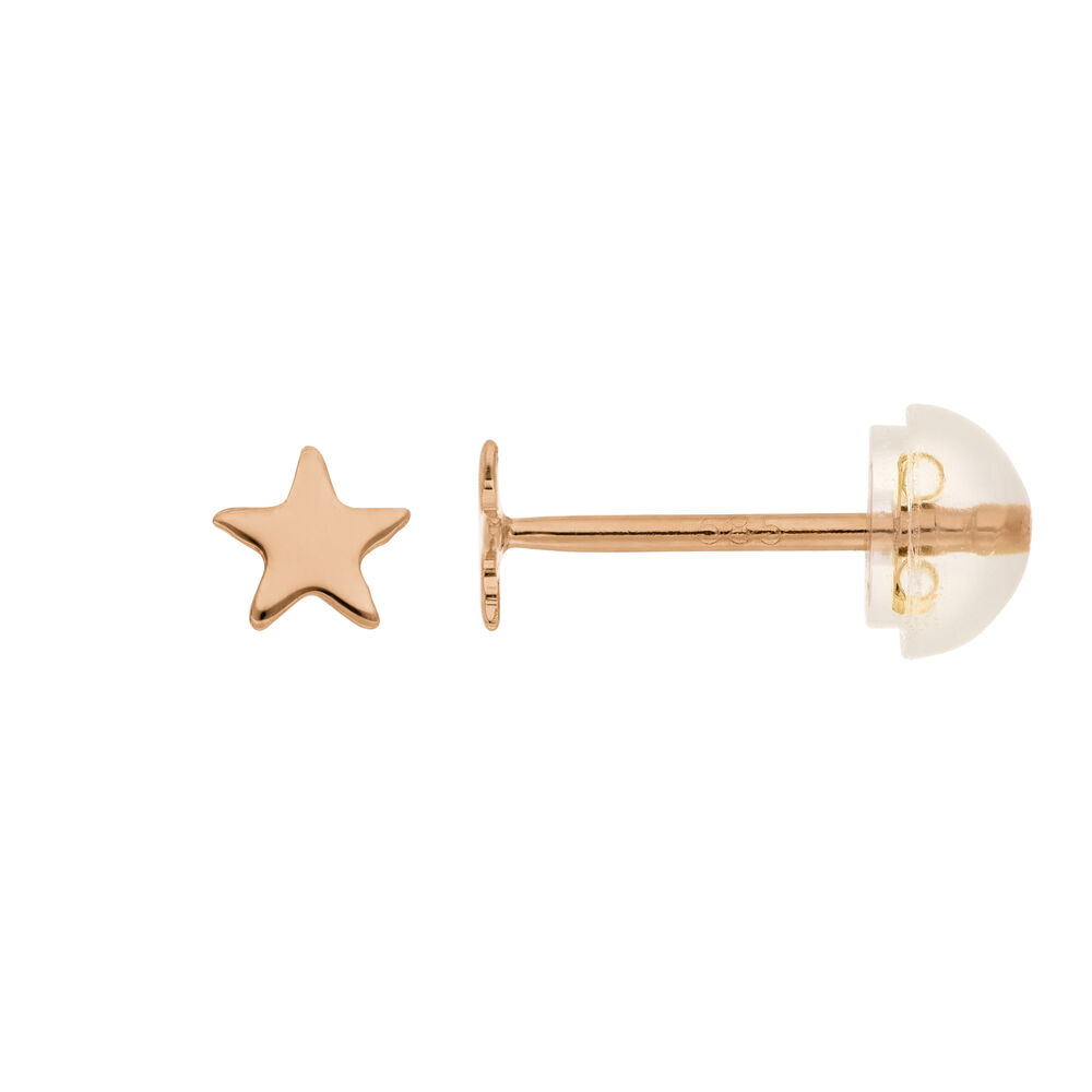 Ohrstecker MINI Stars, 14 Karat Rosegold Bild 4