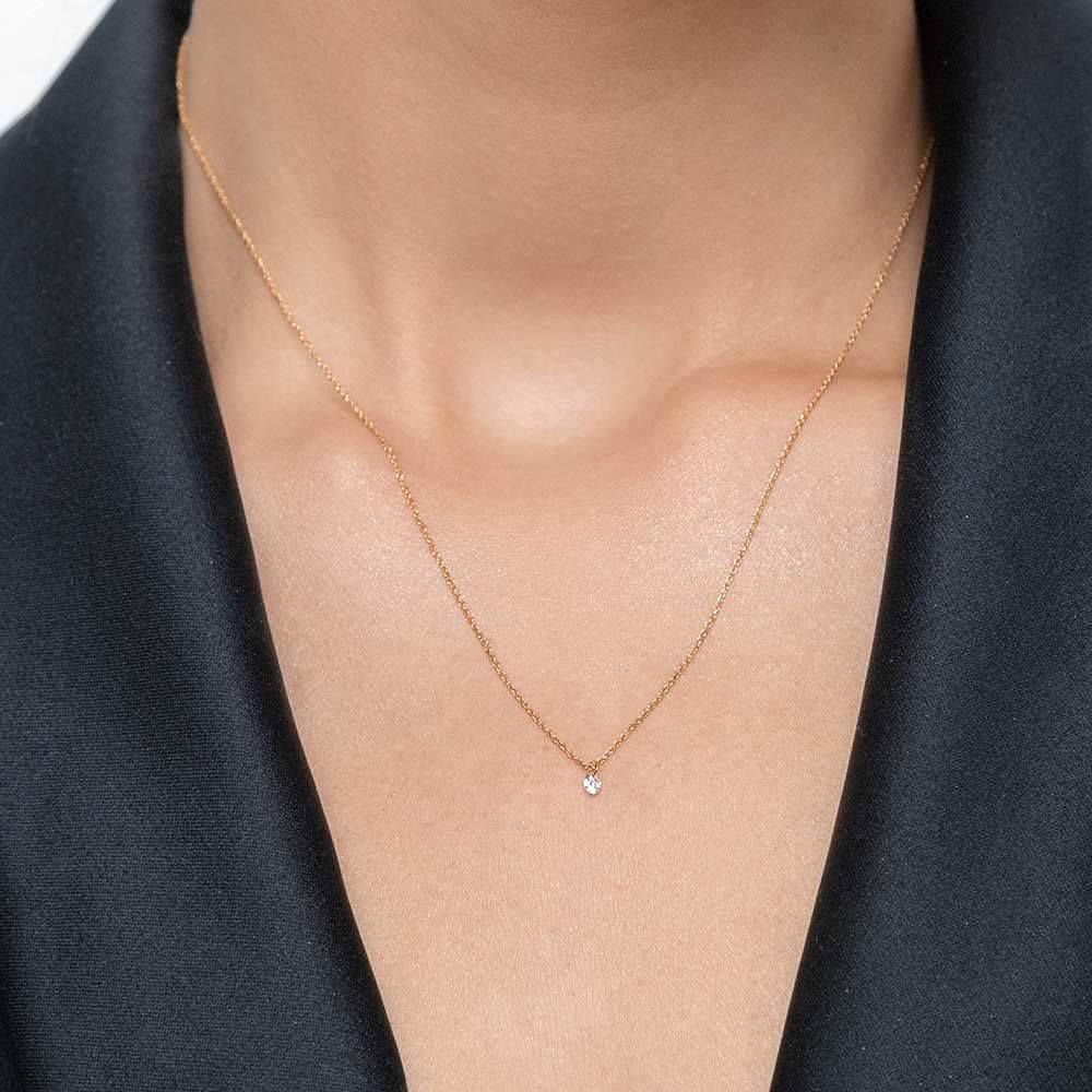 Halskette PURE Diamant, 18 Karat Gelbgold Bild 2