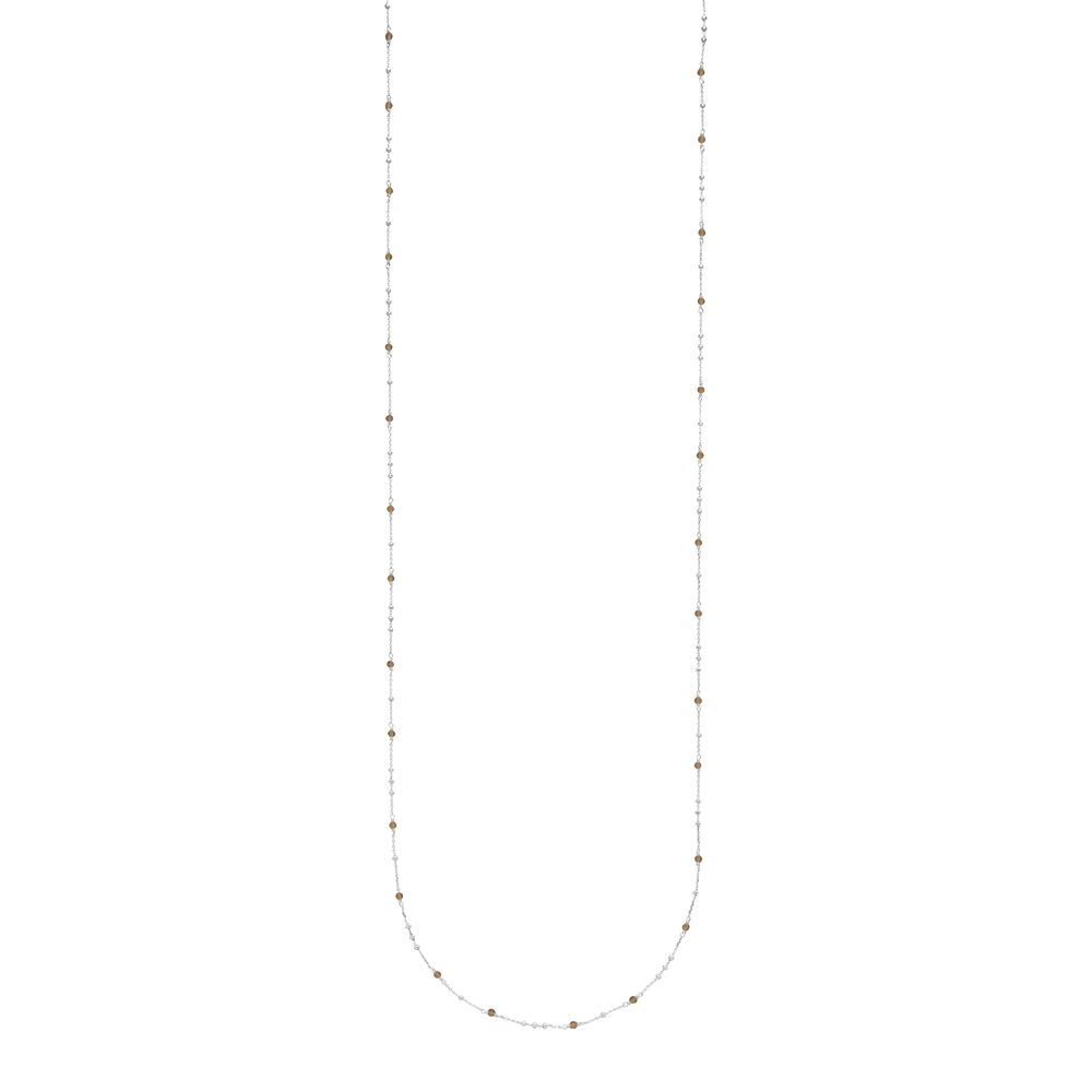 Lange Halskette Flying Gems, Rauchquarz, 90cm, 925 Sterlingsilber Bild 4 Lange Halskette Flying Gems, Rauchquarz, 90cm, 925 Sterlingsilber Bild 4