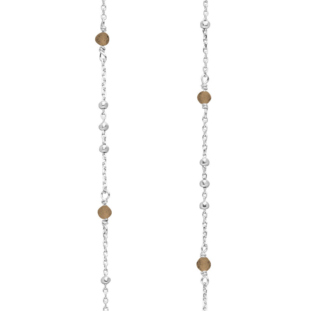 Lange Halskette Flying Gems, Rauchquarz, 90cm, 925 Sterlingsilber Bild 3 Lange Halskette Flying Gems, Rauchquarz, 90cm, 925 Sterlingsilber Bild 3