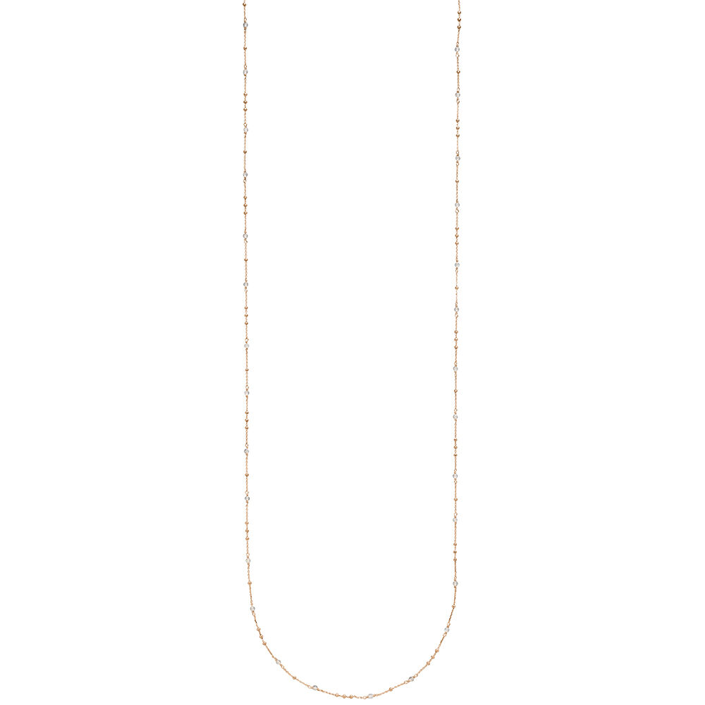 Halskette Flying Gems, Labradorit, 90cm, 18 K Rosegold vergoldet Bild 3