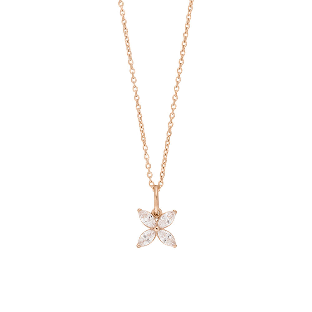 Halskette Leaf Flower, 18 Karat Rosegold Bild 2