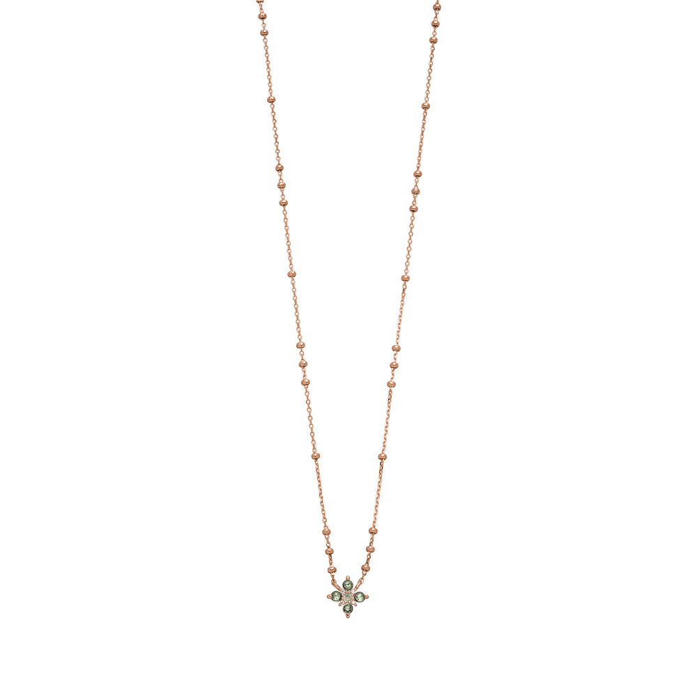 Halskette BLOOM, Labradorit/Aventurin, 18 Karat Rosegold vergoldet Bild 3