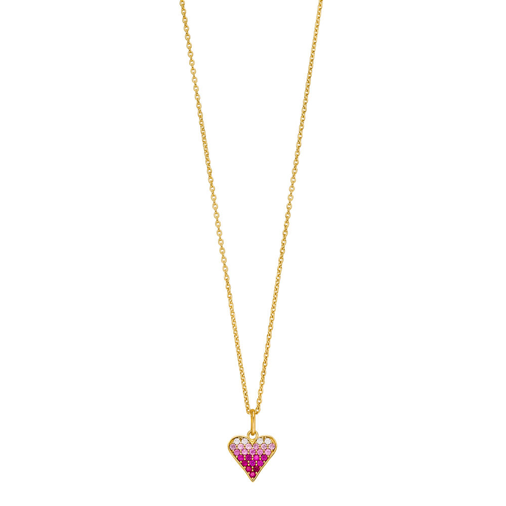 Halskette Pink Valentine, 18 K Gelbgold vergoldet Bild 3