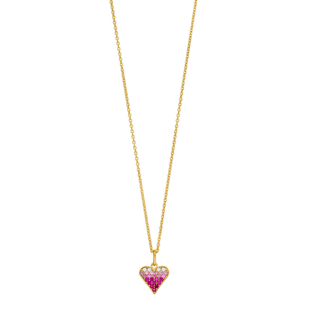 Halskette Pink Valentine, 18 Karat Gelbgold vergoldet Bild 3
