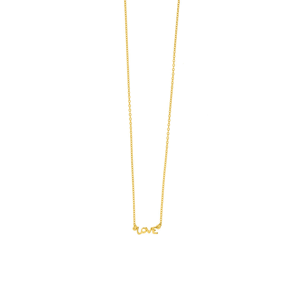 Halskette TINY LOVE, 18 Karat Gelbgold vergoldet Bild 3