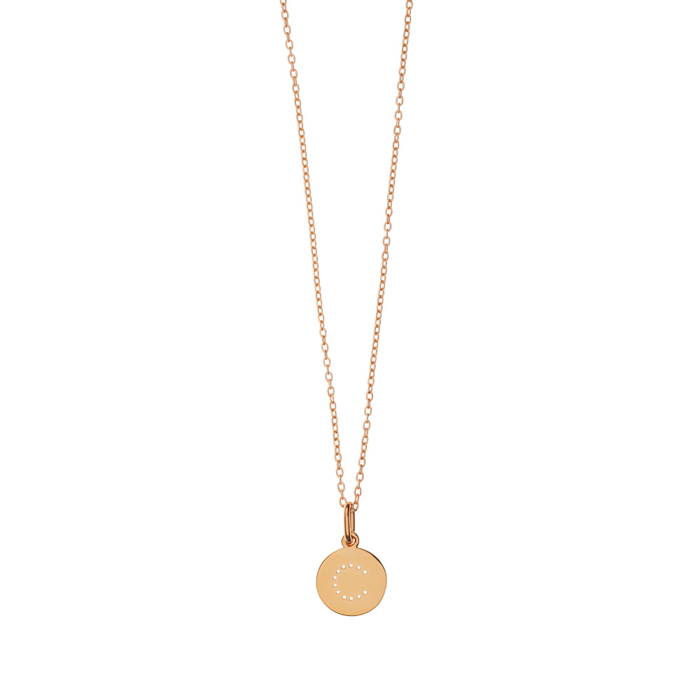 Buchstaben-Charm, 18 K Rosegold vergoldet, C Bild 4