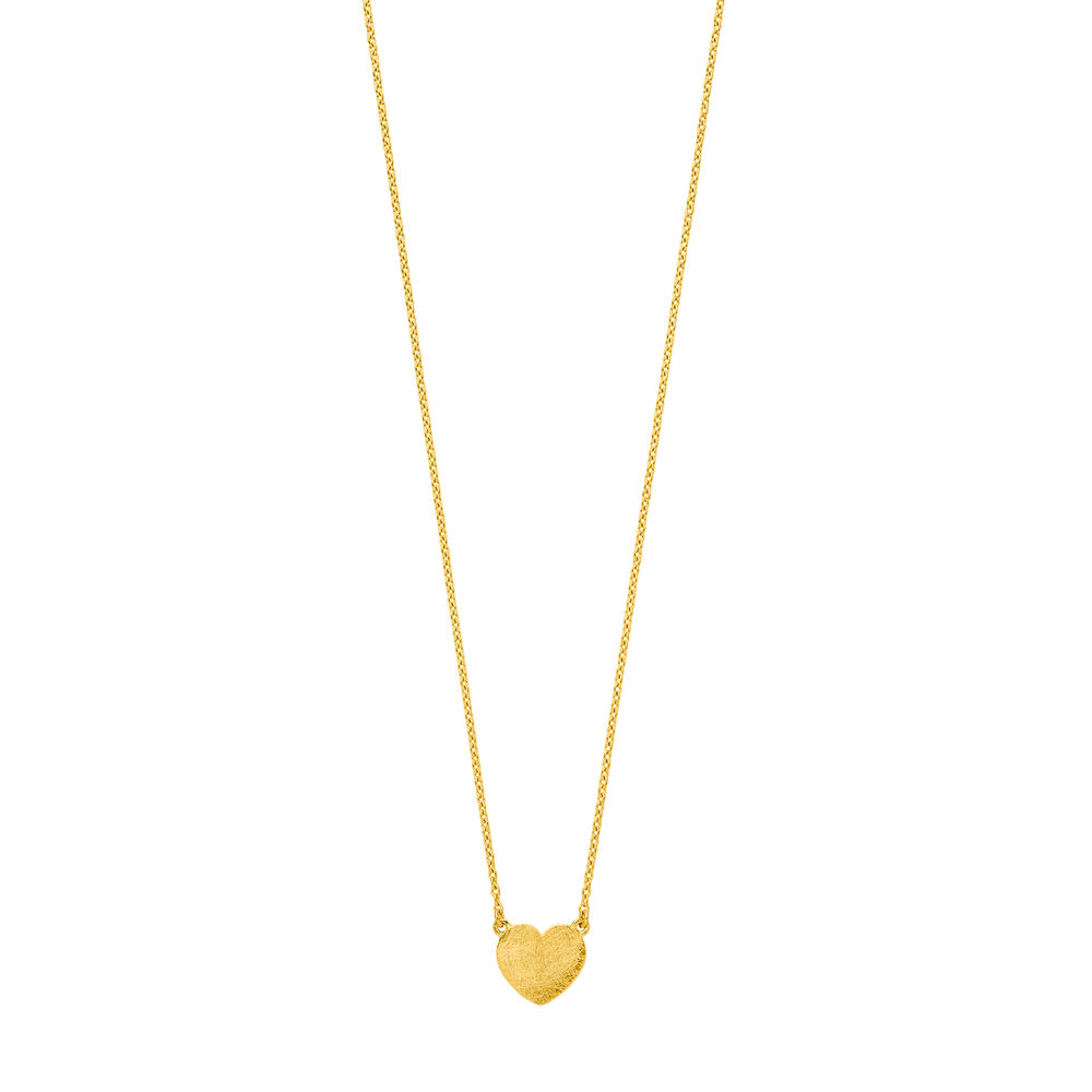 Halskette Heart-Disc, 18 Karat Gelbgold vergoldet Bild 2