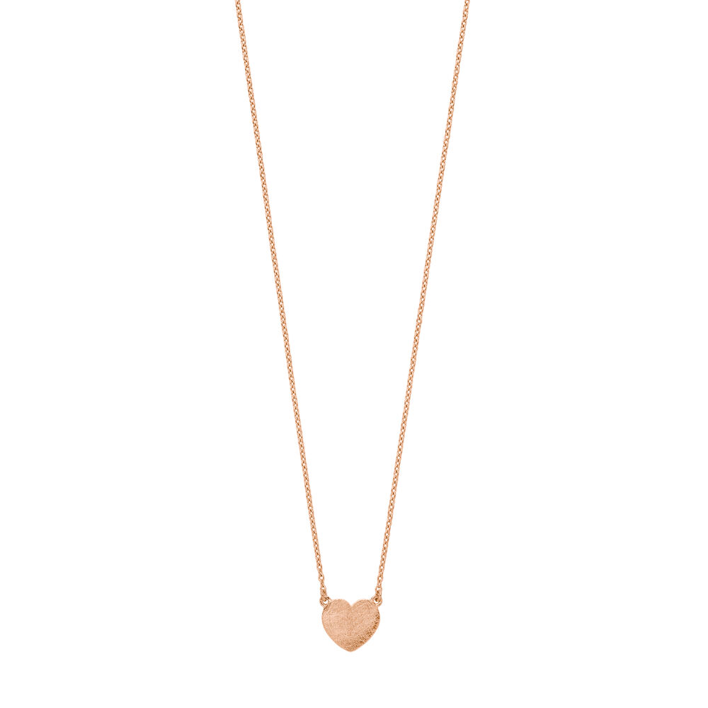 Halskette Heart-Disc, 18 Karat Rosegold vergoldet Bild 2
