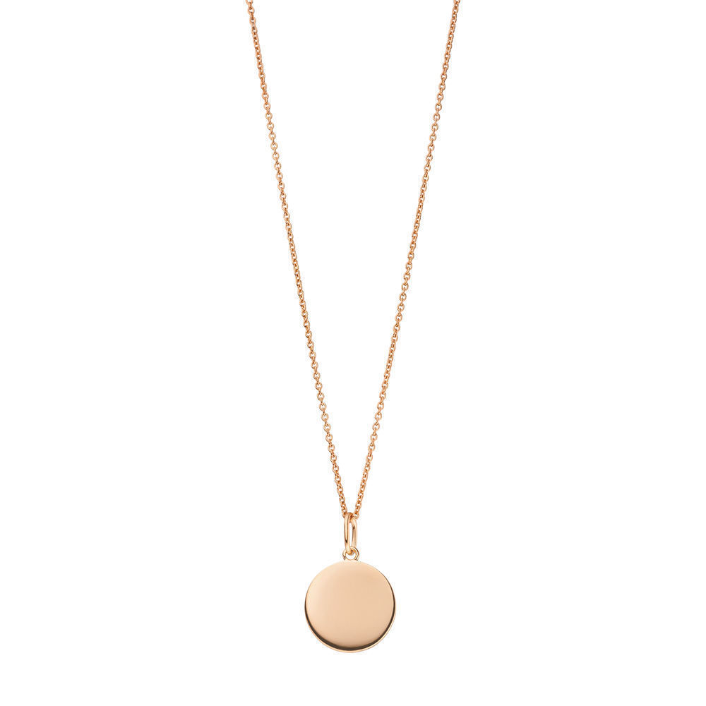 Halskette Plttchen 14mm, 50cm lang, 18 Karat Rosegold vergoldet Bild 2