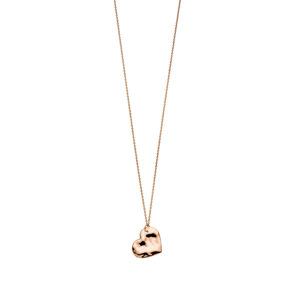 Halskette BIG HEART, 18 K Rosegold vergoldet Bild 3