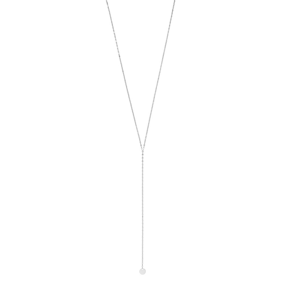 Y-Halskette Little Shiny Plate, 925 Sterlingsilber Bild 3 Y-Halskette Little Shiny Plate, 925 Sterlingsilber Bild 3