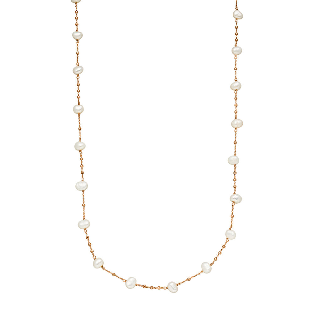 Halskette Perle, Rosegold Bild 5