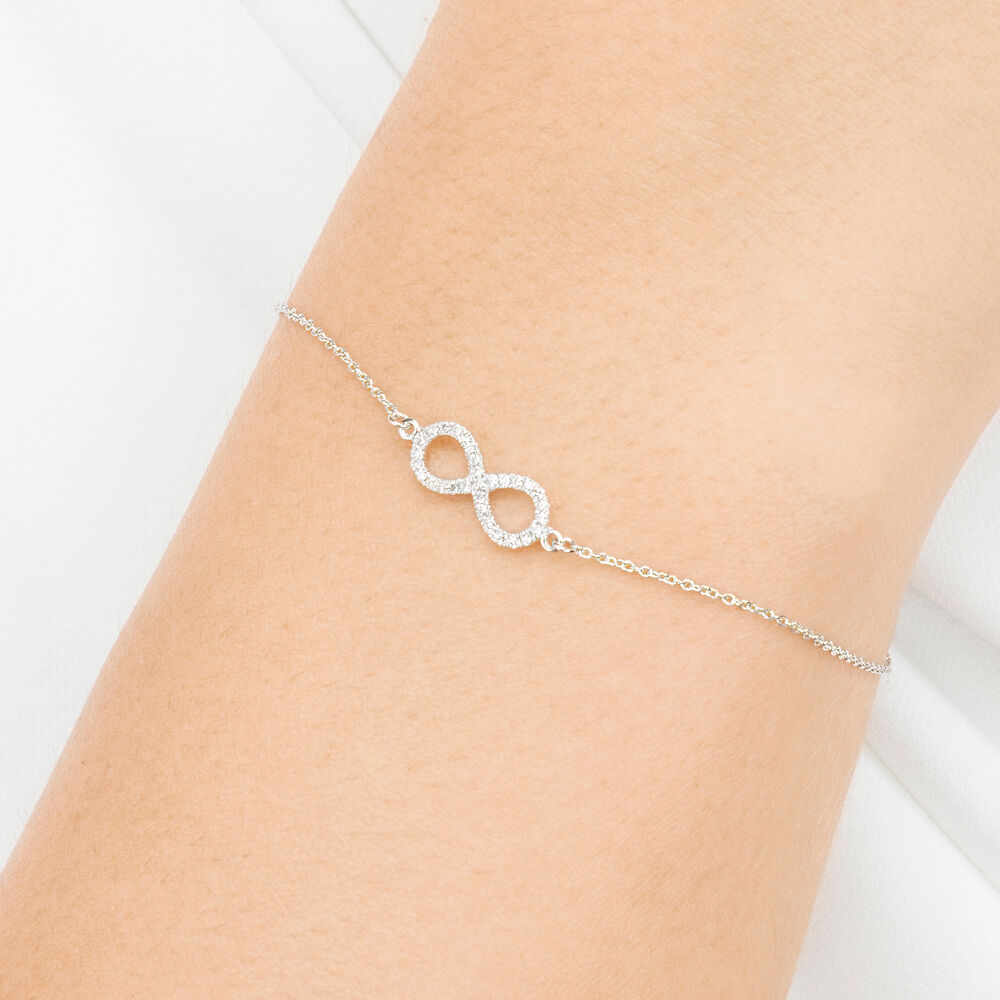 Armkette Infinity mit Diamanten, 18 Karat Weigold Bild 2