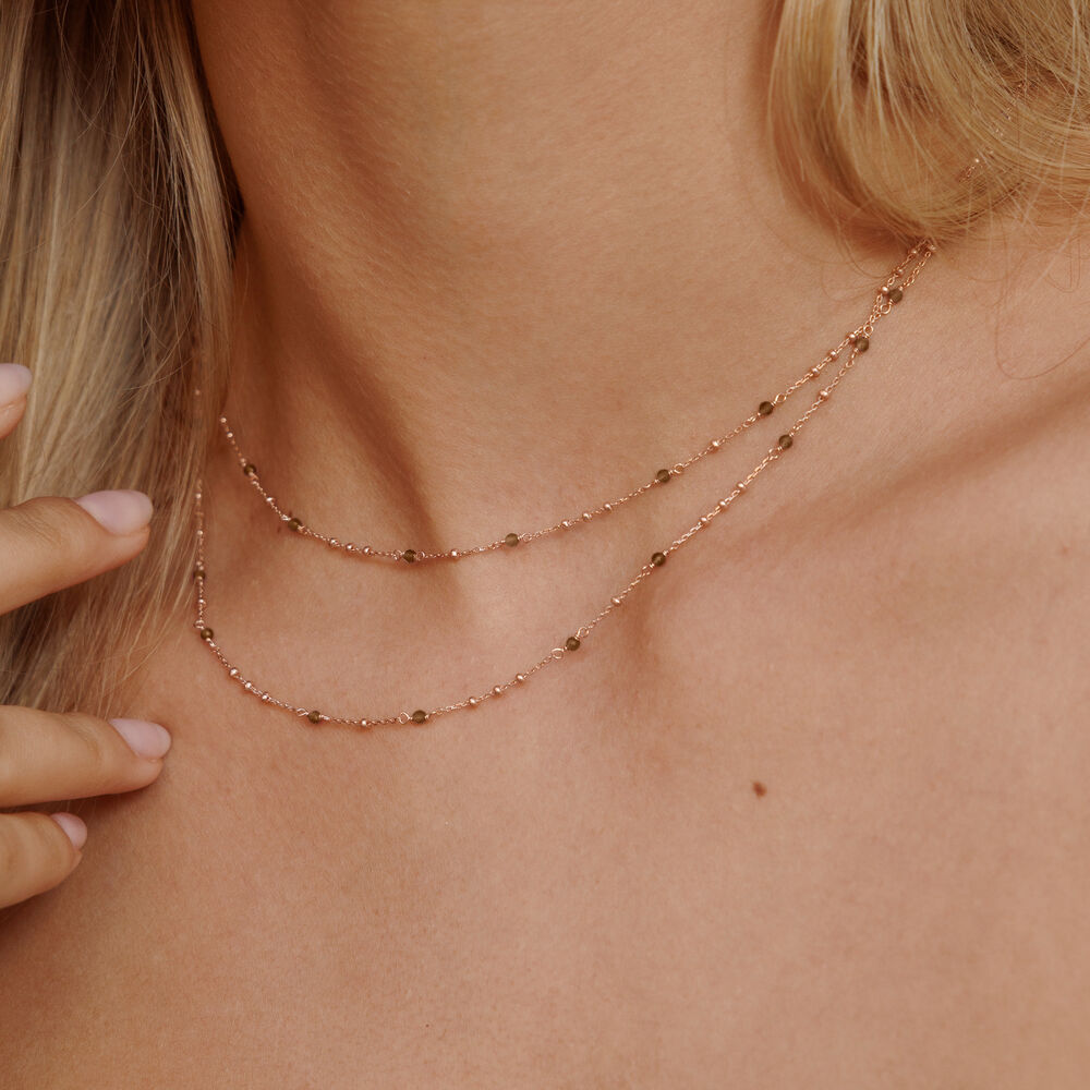 Lange Halskette Flying Gems, Rauchquarz, 90cm, 925 Sterlingsilber Bild 2 Lange Halskette Flying Gems, Rauchquarz, 90cm, 925 Sterlingsilber Bild 2