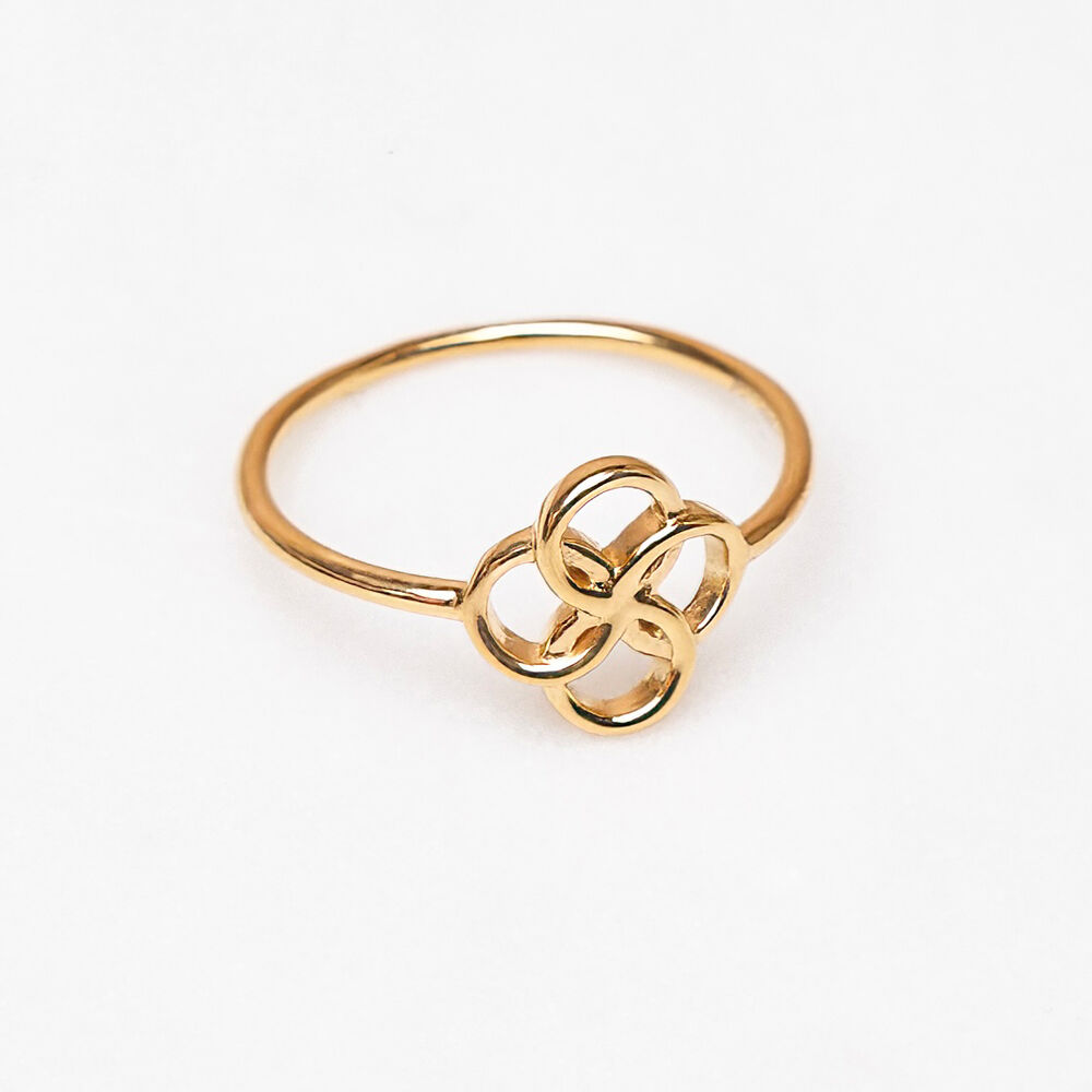 Ring Clover Charm, 925 Sterlingsilber 