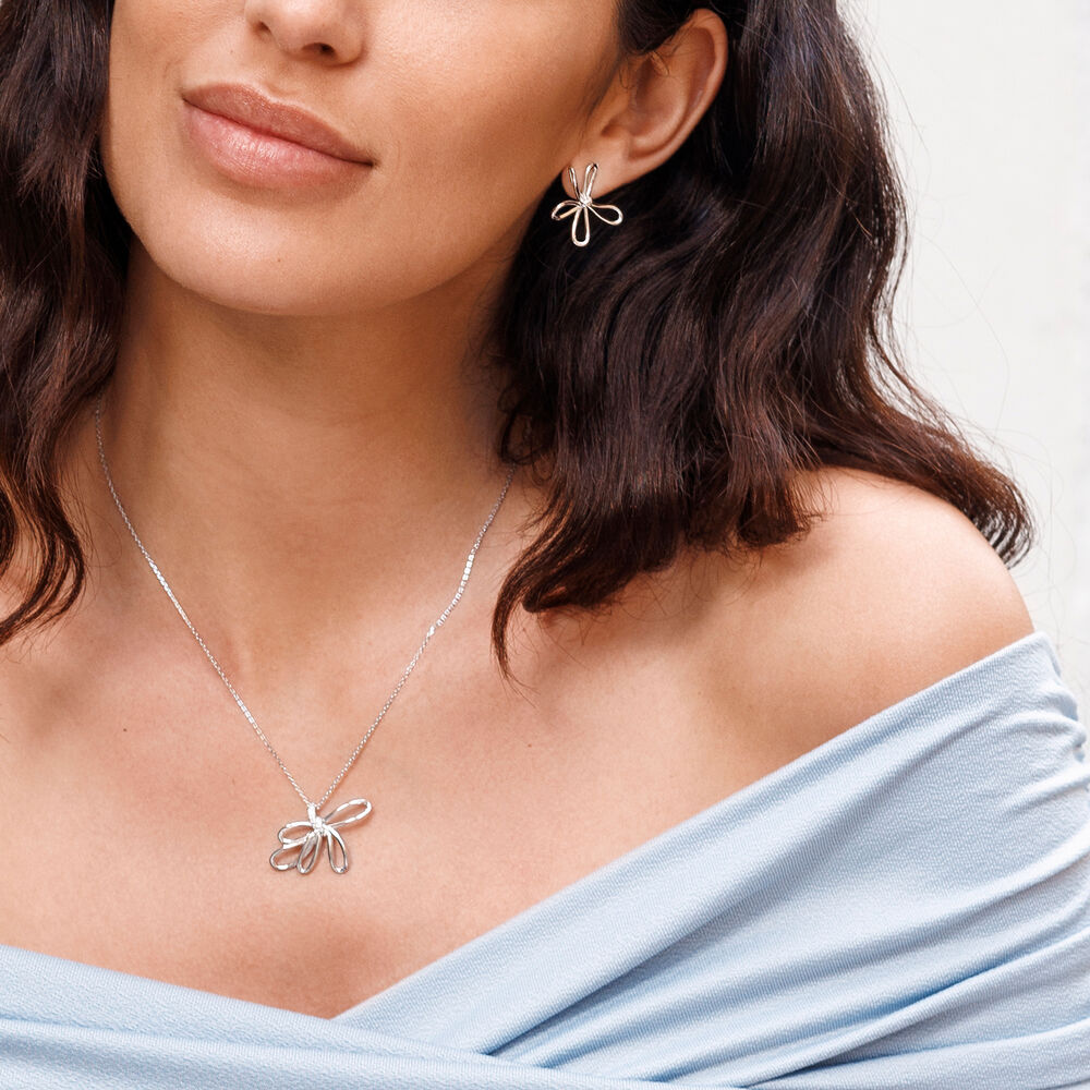 Halskette Blossom, 18 Karat Rosegold vergoldet 