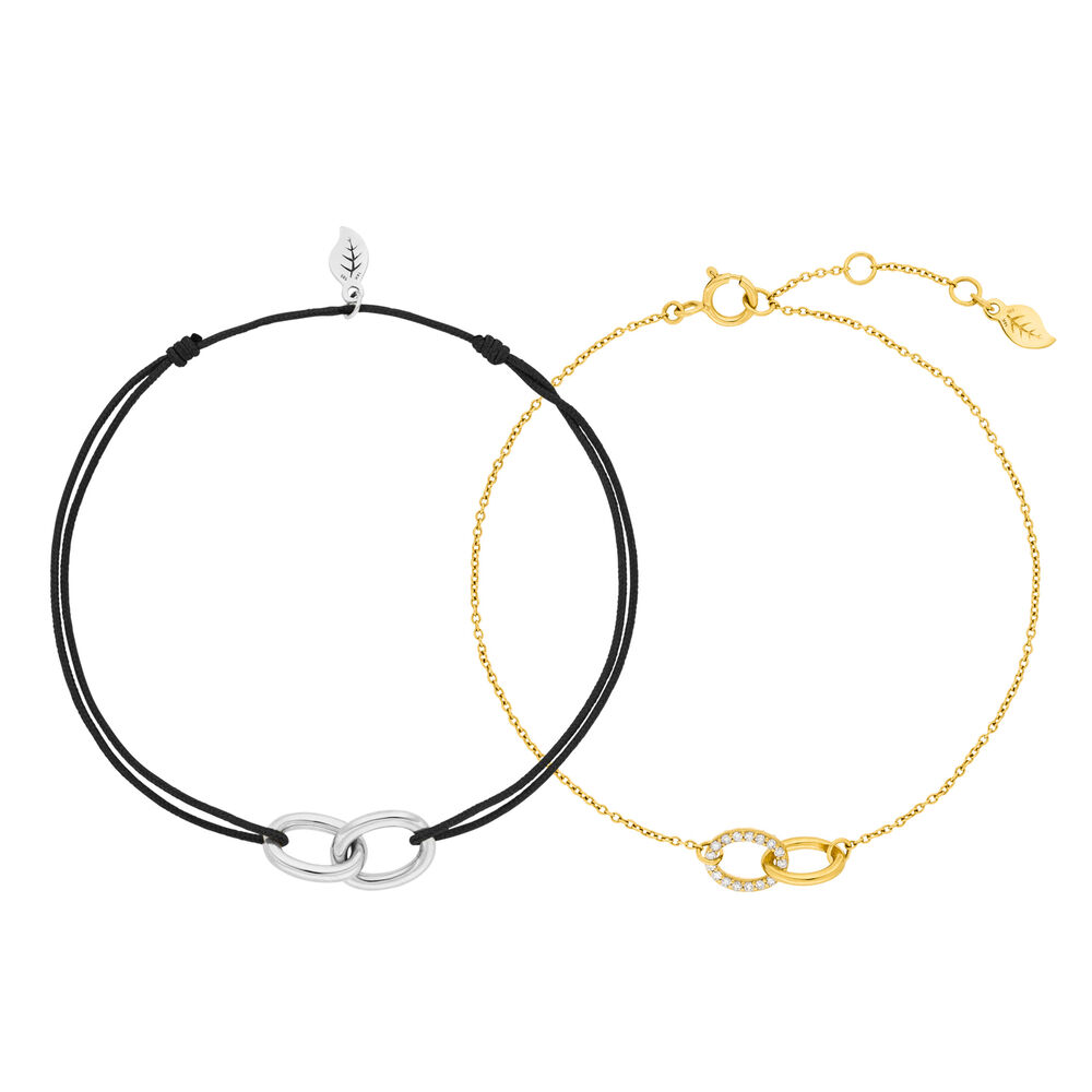 Partner Armb�nder, ETERNAL TOUCH, 14 Karat Wei�gold & Gelbgold Bild 3