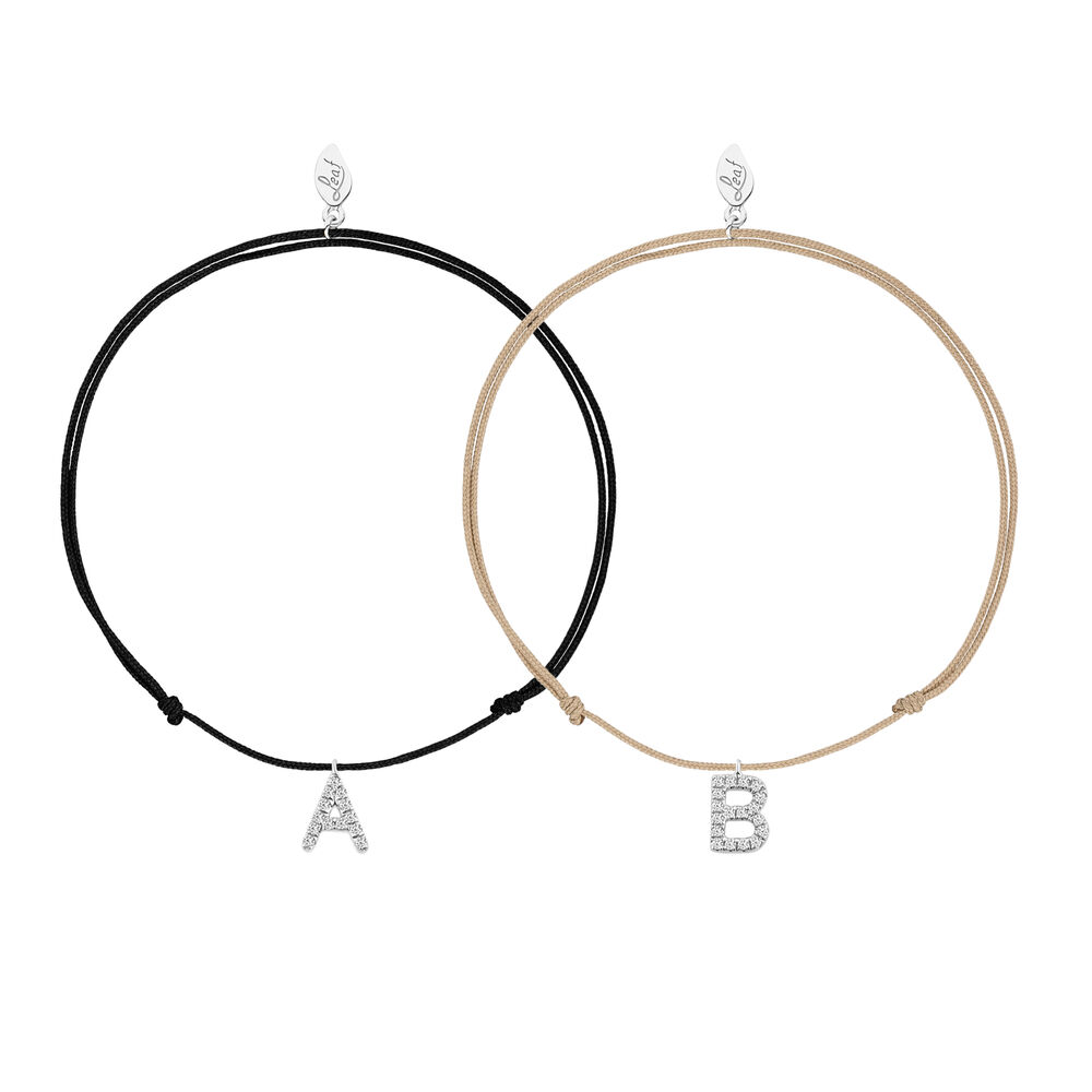 Partner Armbnder, LETTER CHARM, 14 Karat Weigold Bild 3