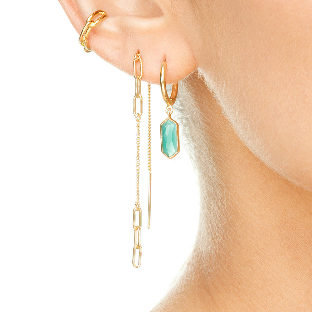Silber Earcuff, CHAIN, Rosegold Bild 4