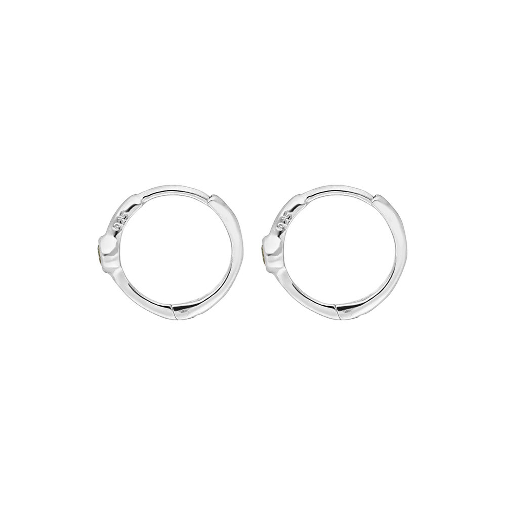 Creole One Gem, Blauer Topas, 925 Sterlingsilber Bild 3