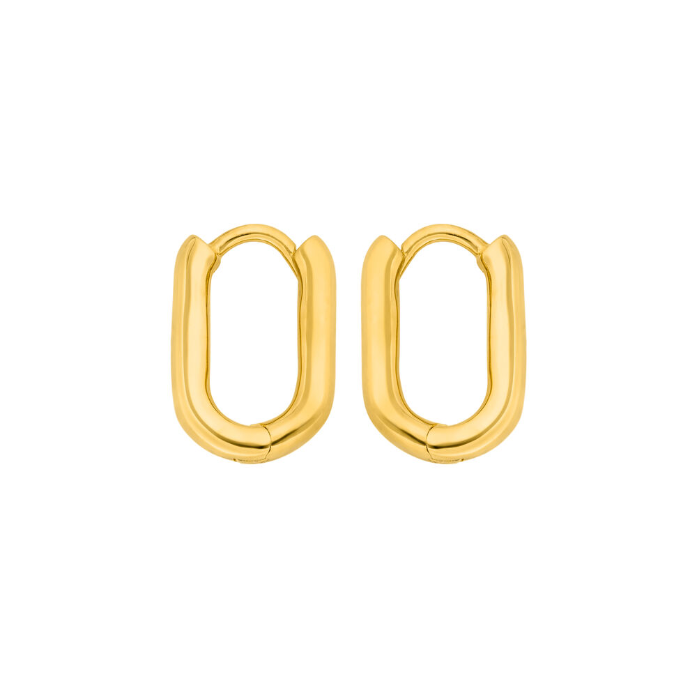 Creole Square, mini, 18 K Gelbgold vergoldet Bild 3