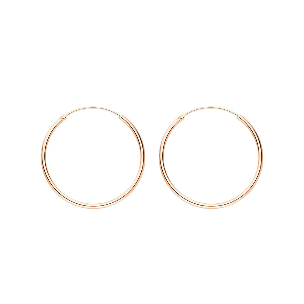 Creole Pure, 30mm, 18K Rosegold vergoldet Bild 2